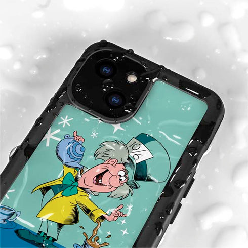 Disney Alice in Wonderland Mad Hatter Tea Party iPhone 15 Waterproof Case